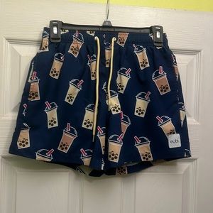 MEN’s Boba 🧋 Swim Short with inside lining size SMALL